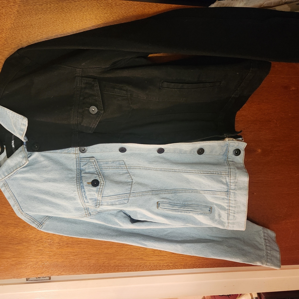 Two-Tone Denim Jacket